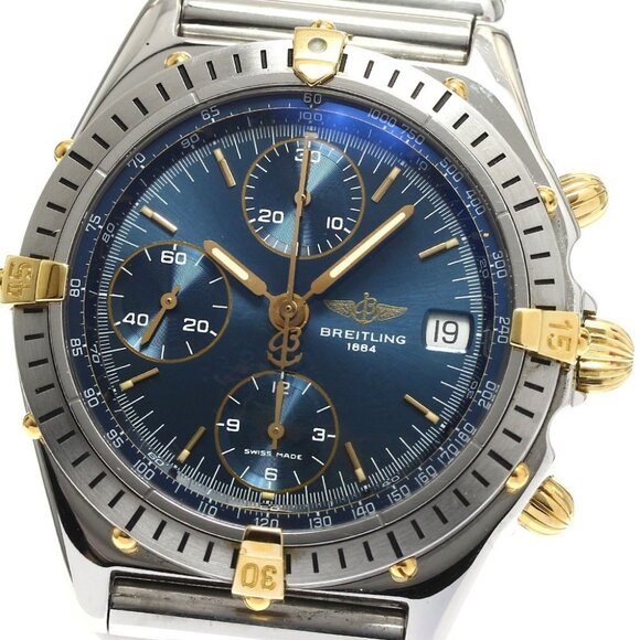 BREITLING Chronomat B13048 Date blue Dial Automatic Men's Watch_888284 - Picture 1 of 8